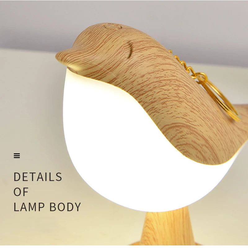 OmiBird – Wooden Bird Touch Table Lamp