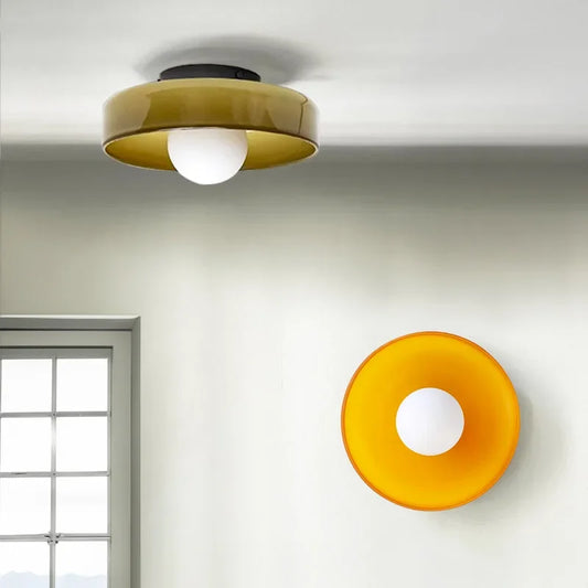 NovaGlint Ceiling Light – Nordic Glass LED Luminaire