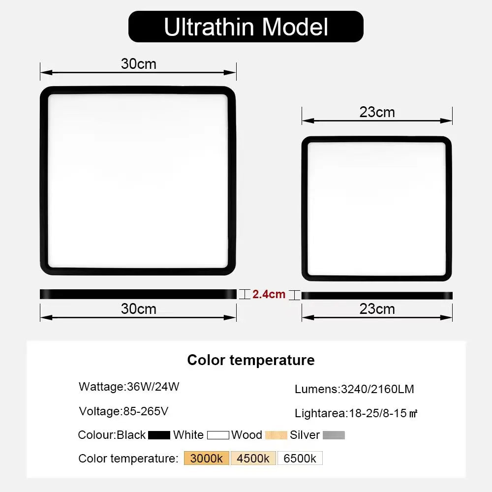 LumiSmart Ultra Thin LED Ceiling Light