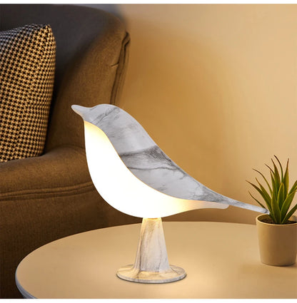 OmiBird – Wooden Bird Touch Table Lamp