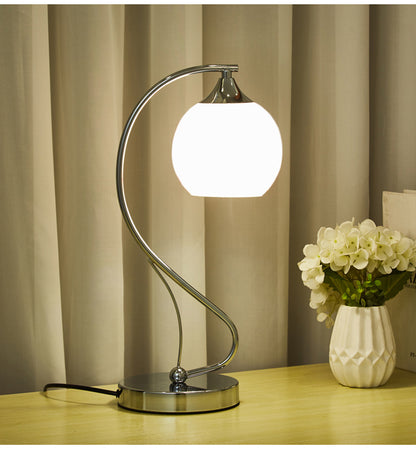 NovaTouch Table Lamp – Dimmable Glass Touch Lamp for Bedroom and Living Room