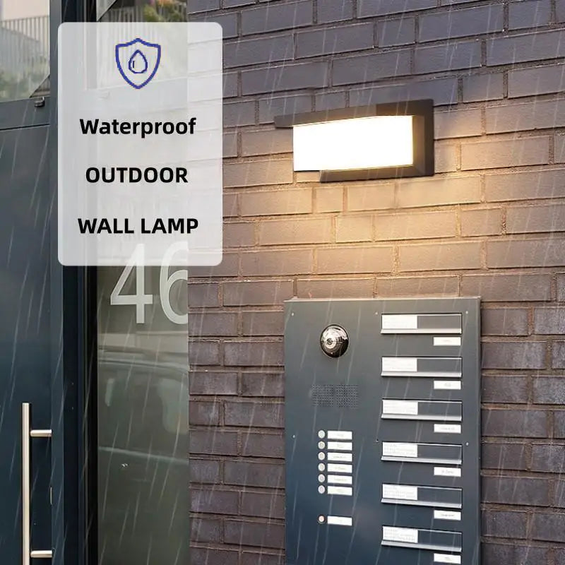 LumiGuard LED - Waterproof Outdoor Wall Light with Motion Sensor