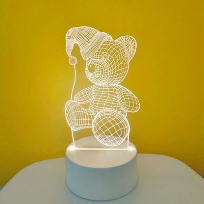 OmiLove 3D LED Lamp – Romantic Night Light