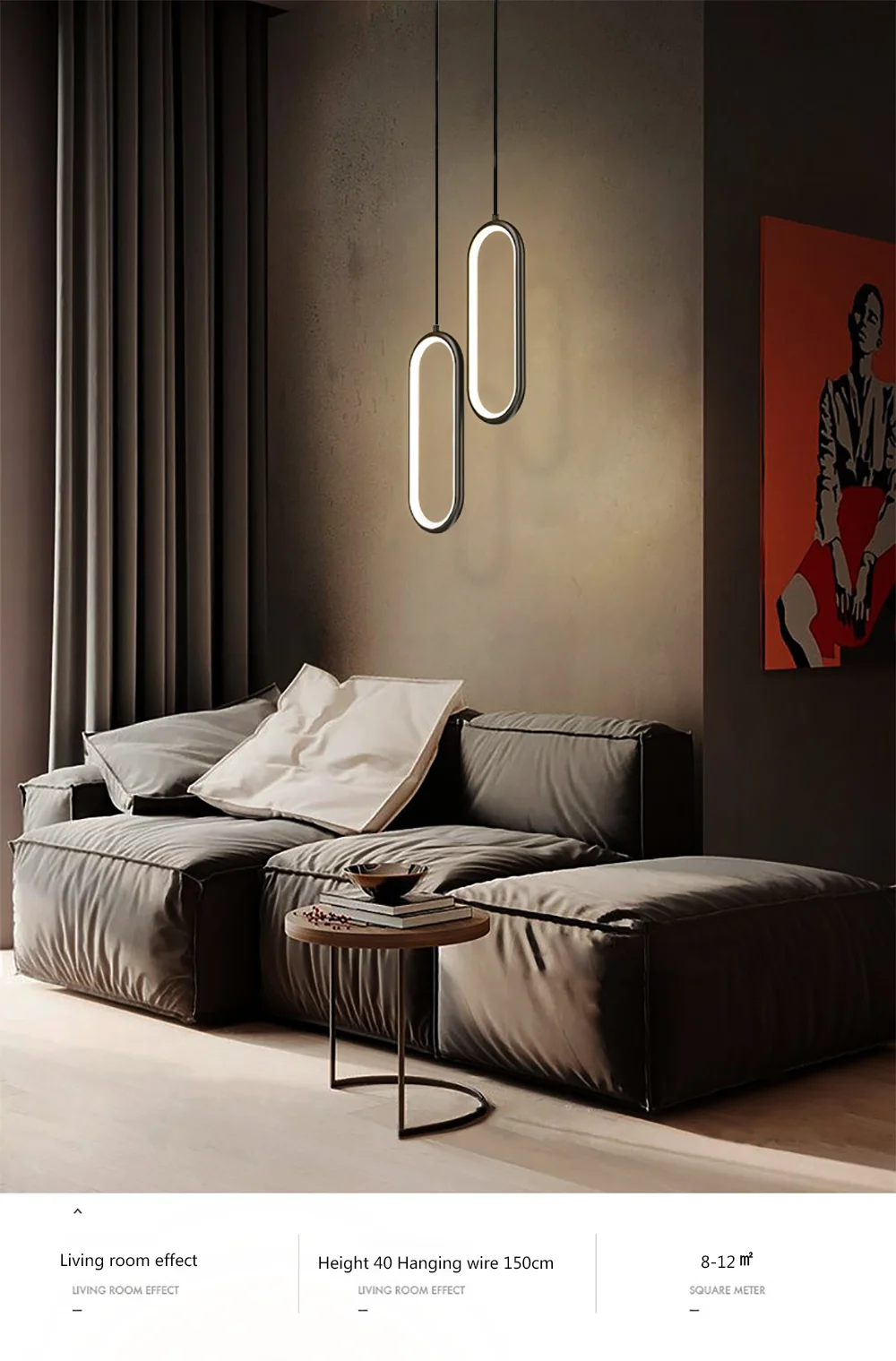 LumiRise - LED Chandelier – Modern Minimalist Hanging Light