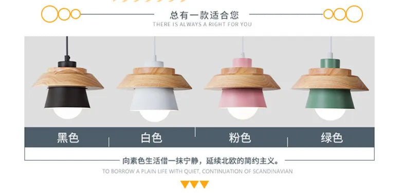 RayaWood - Modern LED Pendant Lamp