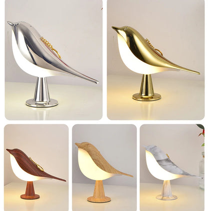 OmiBird – Wooden Bird Touch Table Lamp