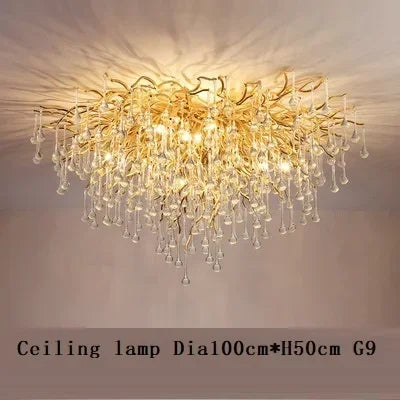 RegaliaOpal - Chrome Color - Luxury Glass Chandelier