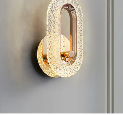 RegaliaGleam – Gold Alloy Nordic Wall Lamp for Bedroom and Living Room Decor